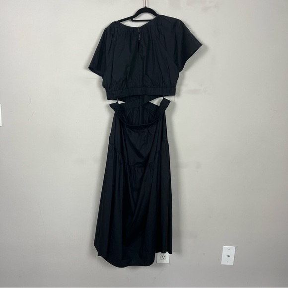 NWT MINKPINK ALLEGRA CUTOUT MIDI DRESS FLUTTER SLEEVES IN BLACK SIZE XXL - Picture 13 of 16